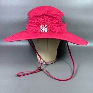 Chick-Fil-A Red Bucket Hat OSFM Team Member Uniform Sun Boonie Floppy Beach Cap